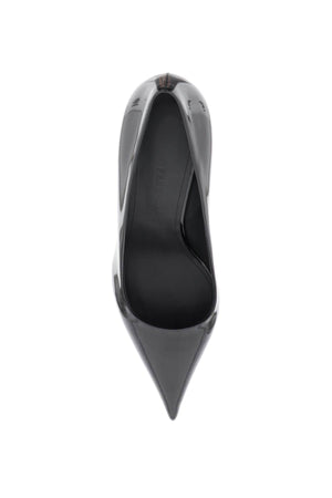 經典黑色專利皮革女性高跟鞋 - SS24系列