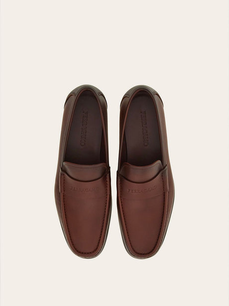 Giày moccasins da nam màu nâu cổ điển - Bộ sưu tập SS24