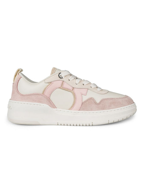 FERRAGAMO Gancini Hook Lace Up Sneaker for Women - SS24 Collection
