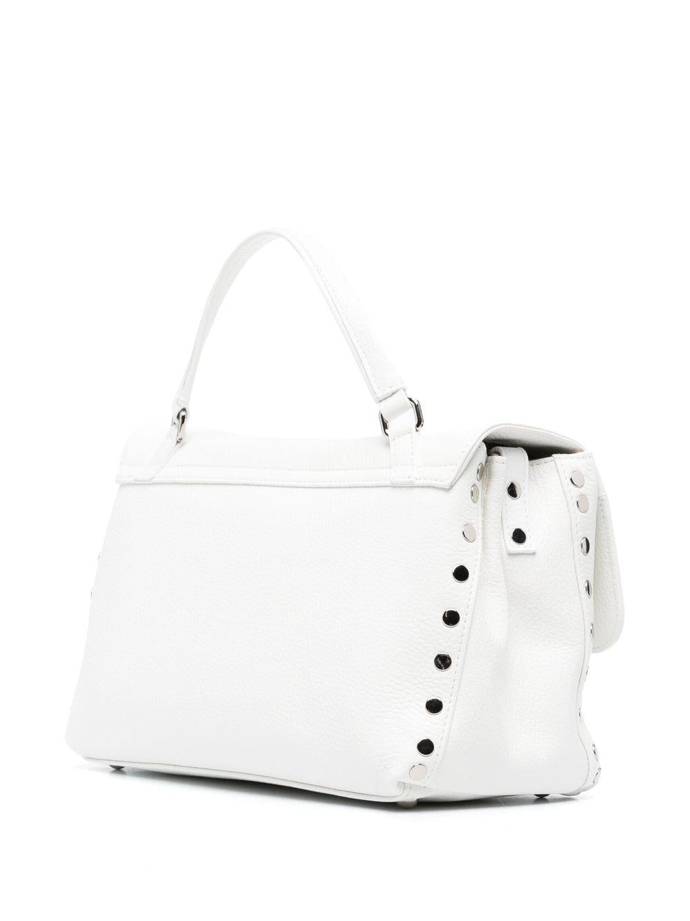 ZANELLATO White Calf Leather Postman Handbag for Women - Spring/Summer 2024 Collection