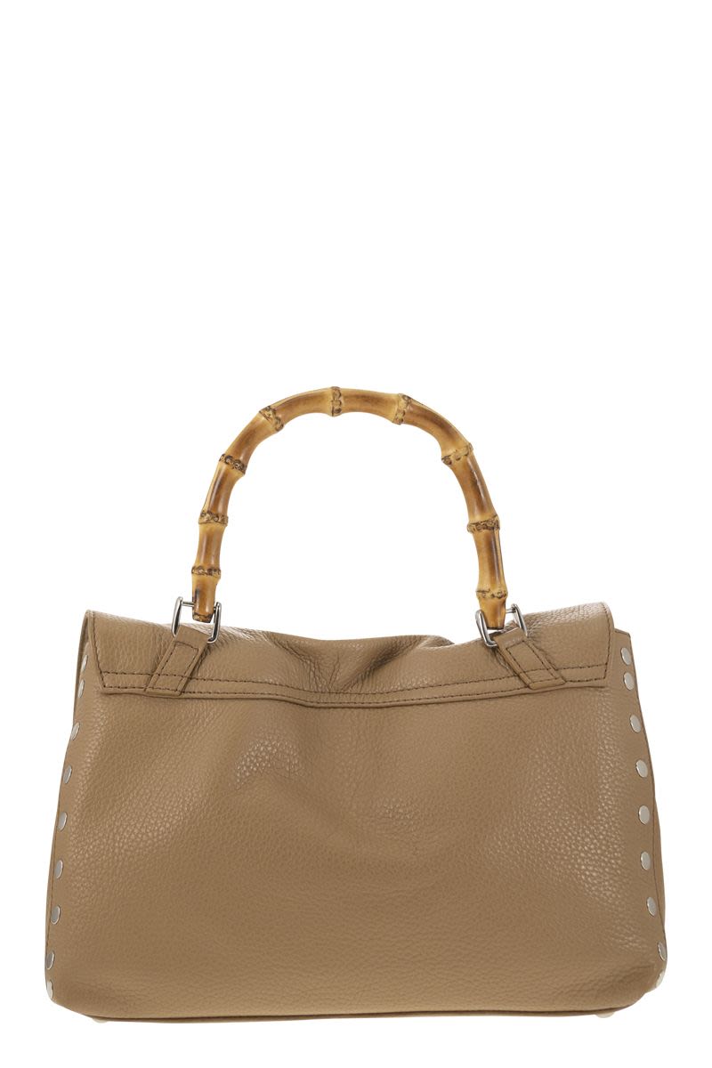 The Iconic ZANELLATO Postman® Handbag with Bamboo Handle - Brown