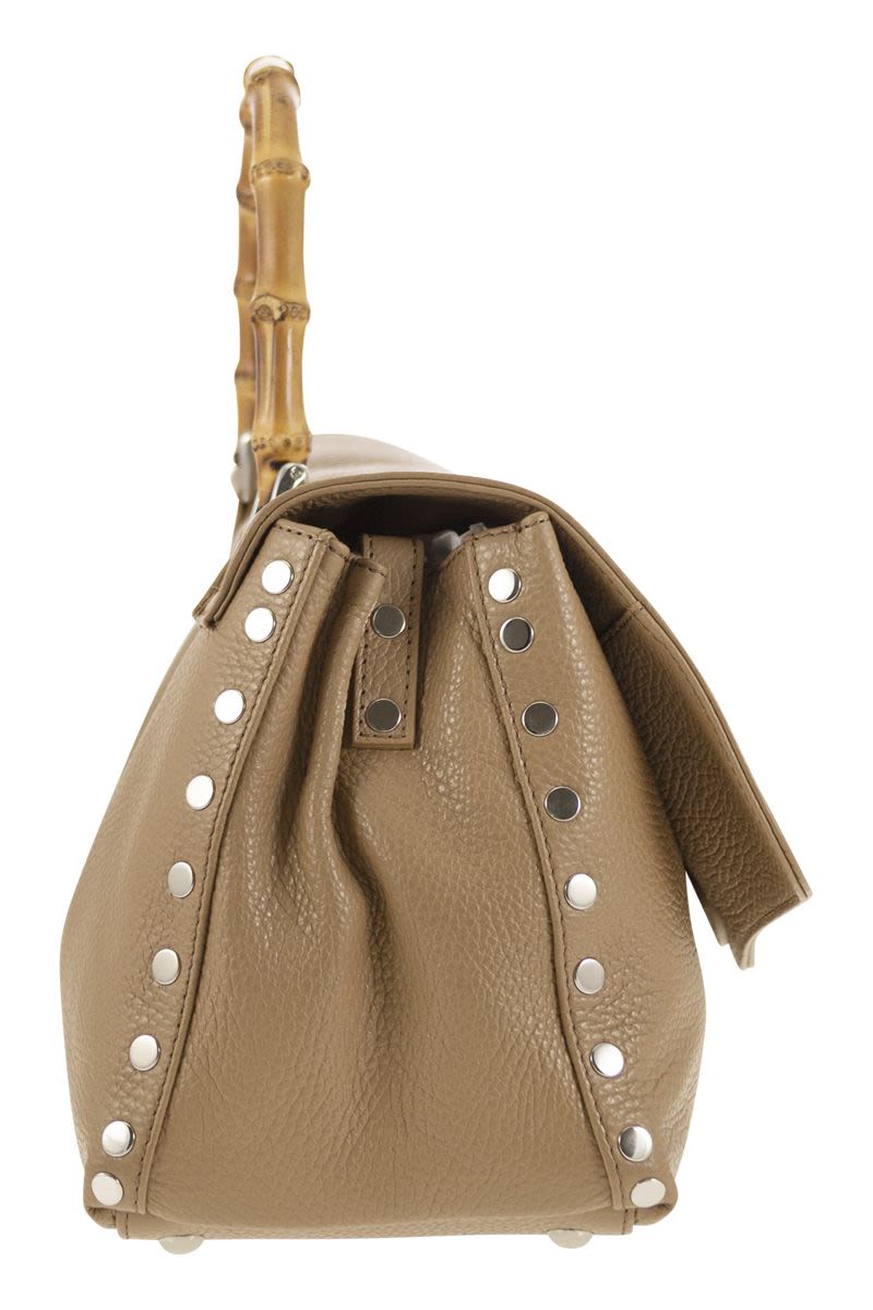 The Iconic ZANELLATO Postman® Handbag with Bamboo Handle - Brown