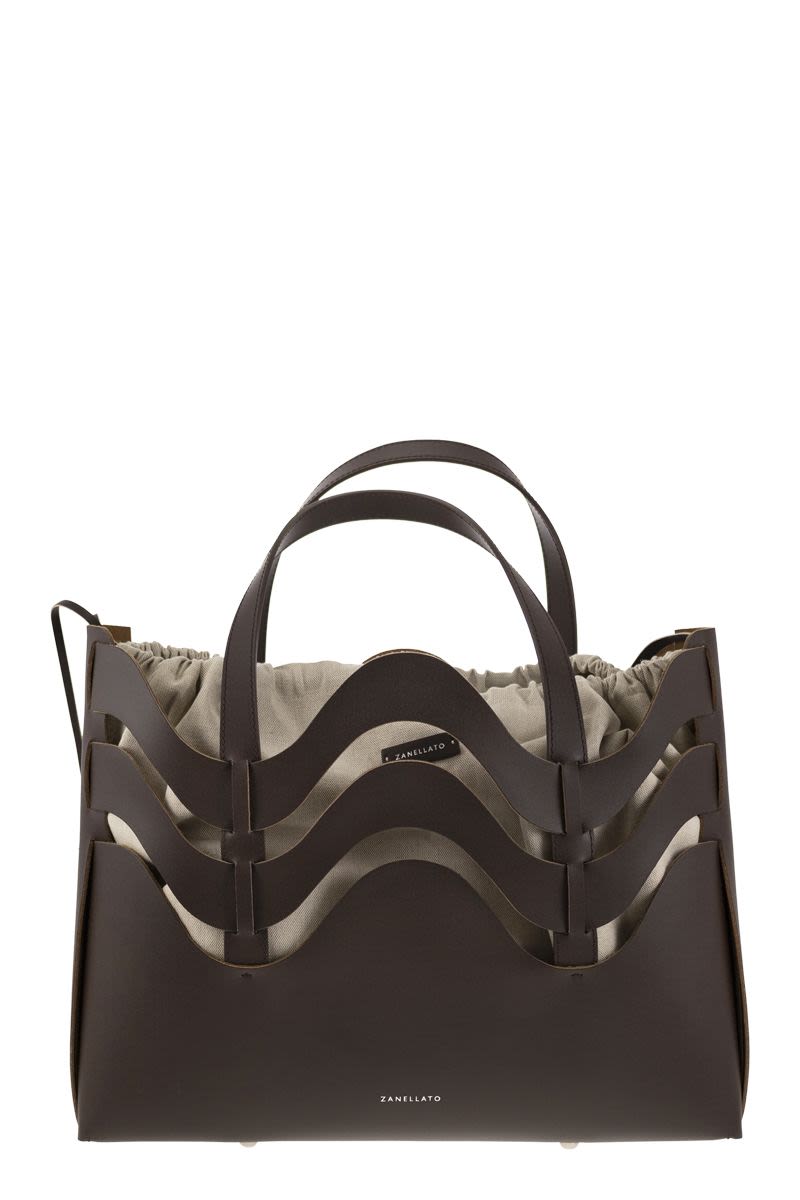 ZANELLATO Luxurious Shoulder Handbag for Women in Brown