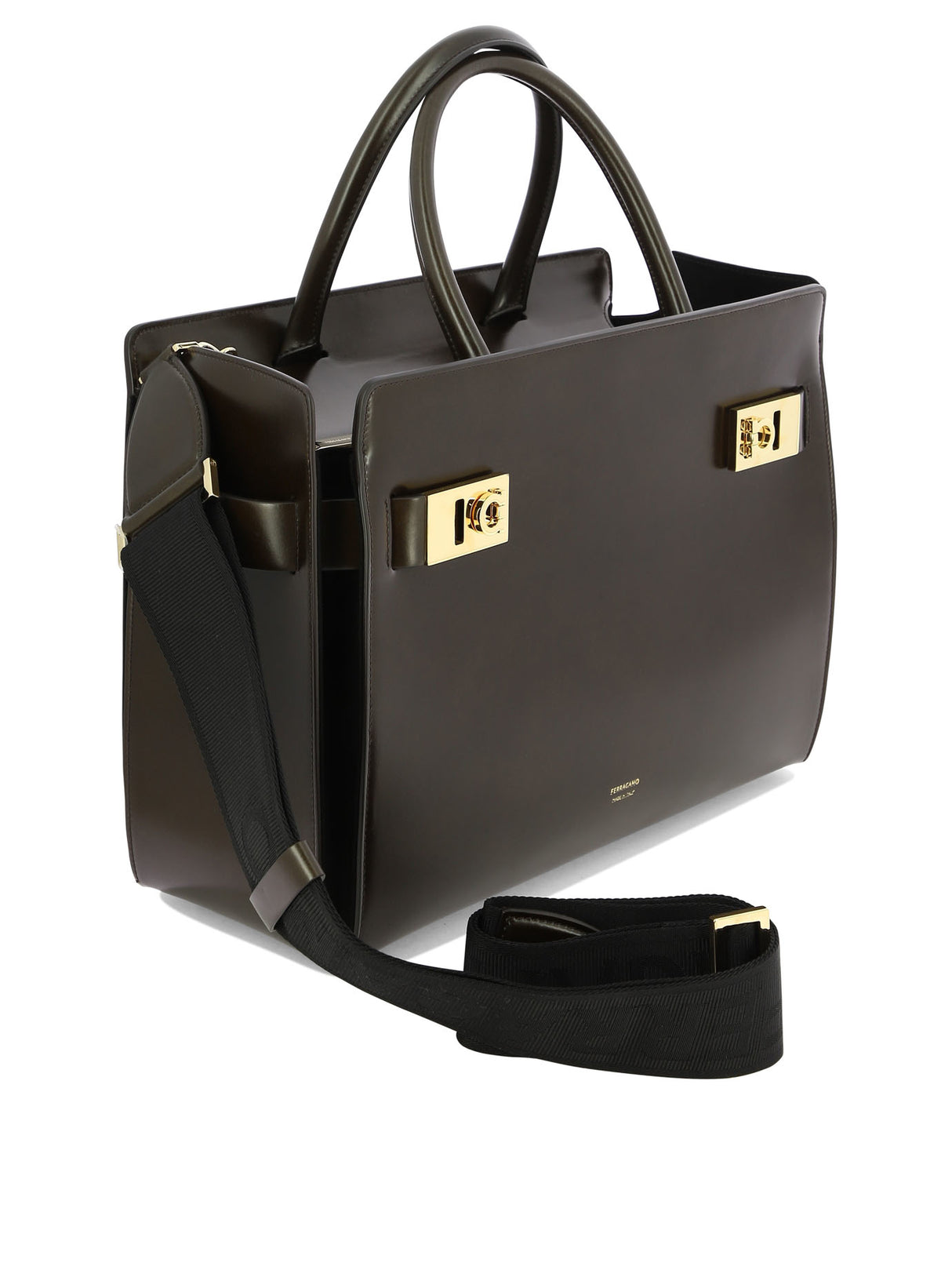 Túi xách da cao cấp màu nâu sang trọng cho phụ nữ - Bộ sưu tập FW23