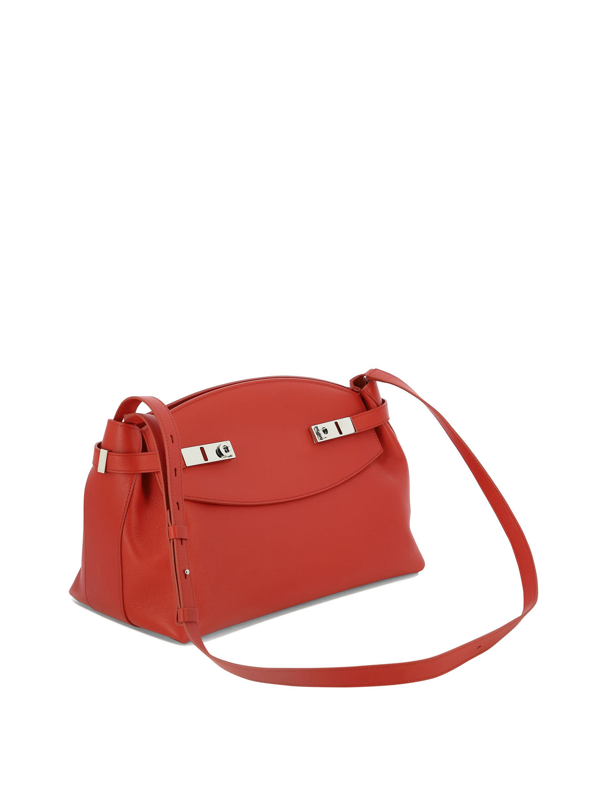 简约时尚红色悬挂式手提包