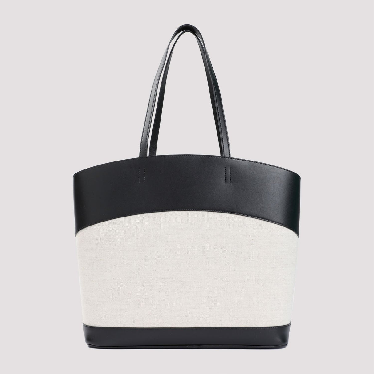 FERRAGAMO Stylish Black Linen Tote Handbag for Women
