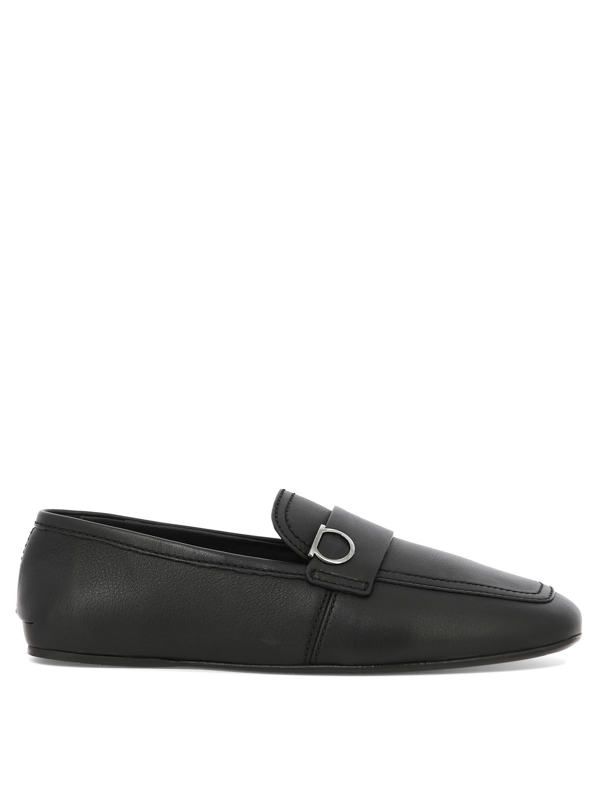 Black Leather Loafers - SS24 Collection