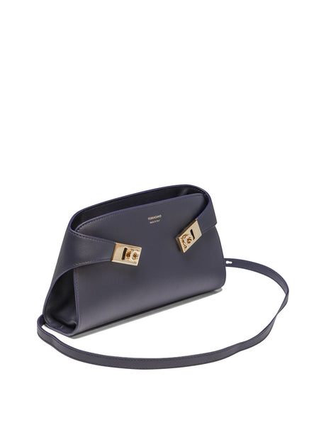 FERRAGAMO Stylish Blue Shoulder Bag for Women - 24FW Collection 2024