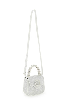 VERSACE Sparkle with the Iconic Silver Medusa Handbag