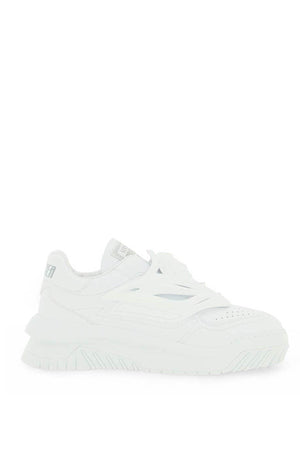 VERSACE White Leather Sneakers for Men