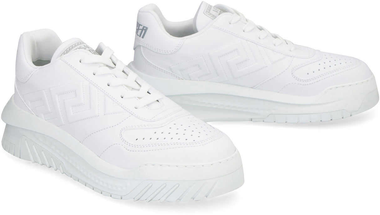 VERSACE White Fabric Sneakers for Men - FW23 Collection