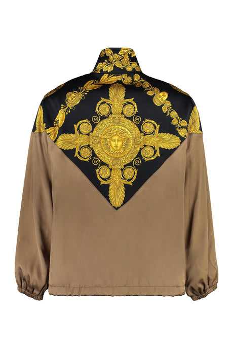 VERSACE Baroque Print Techno Fabric Jacket for Men