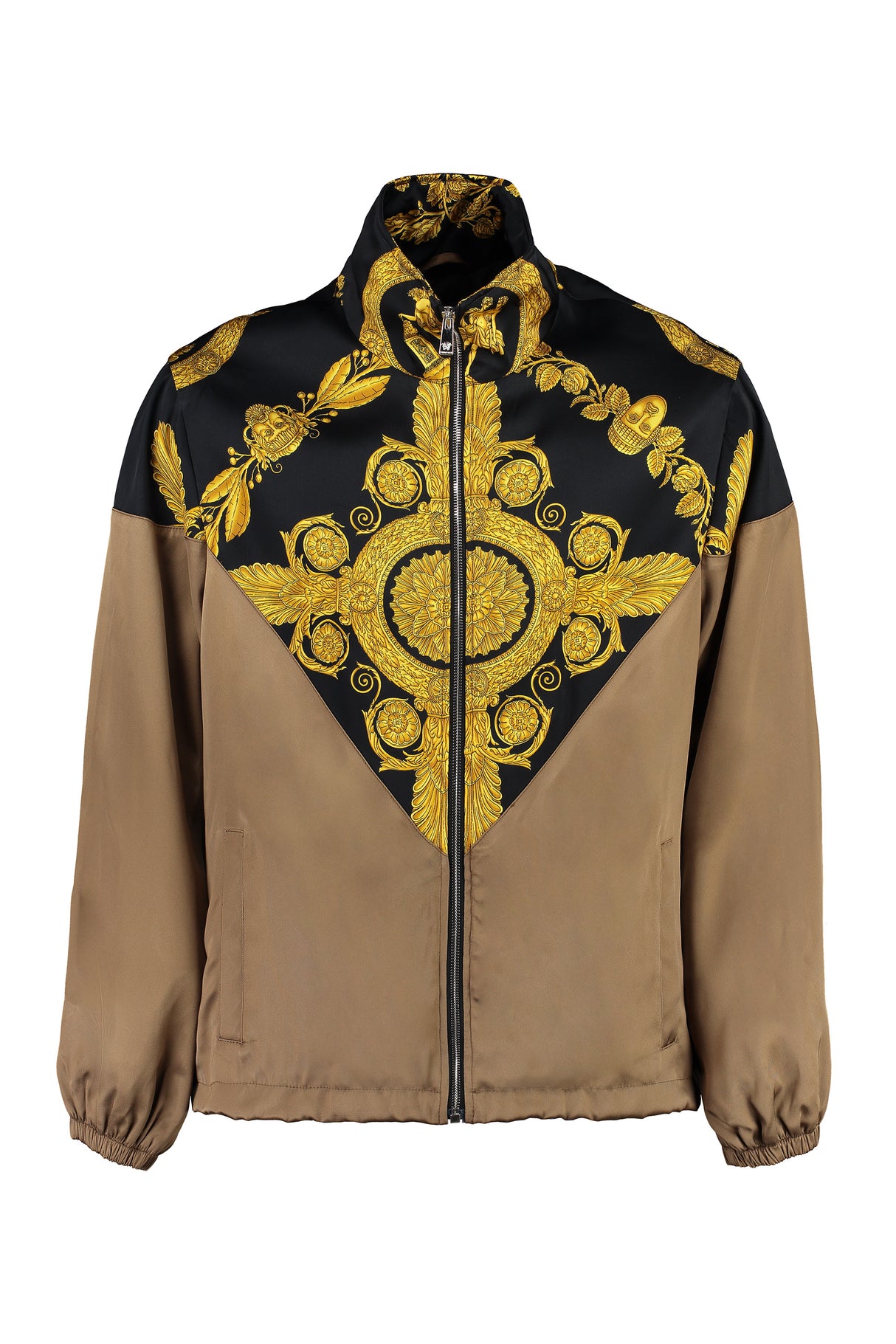 VERSACE Baroque Print Techno Fabric Jacket for Men