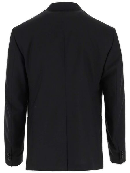 VERSACE Classic Black Wool Jacket for Men