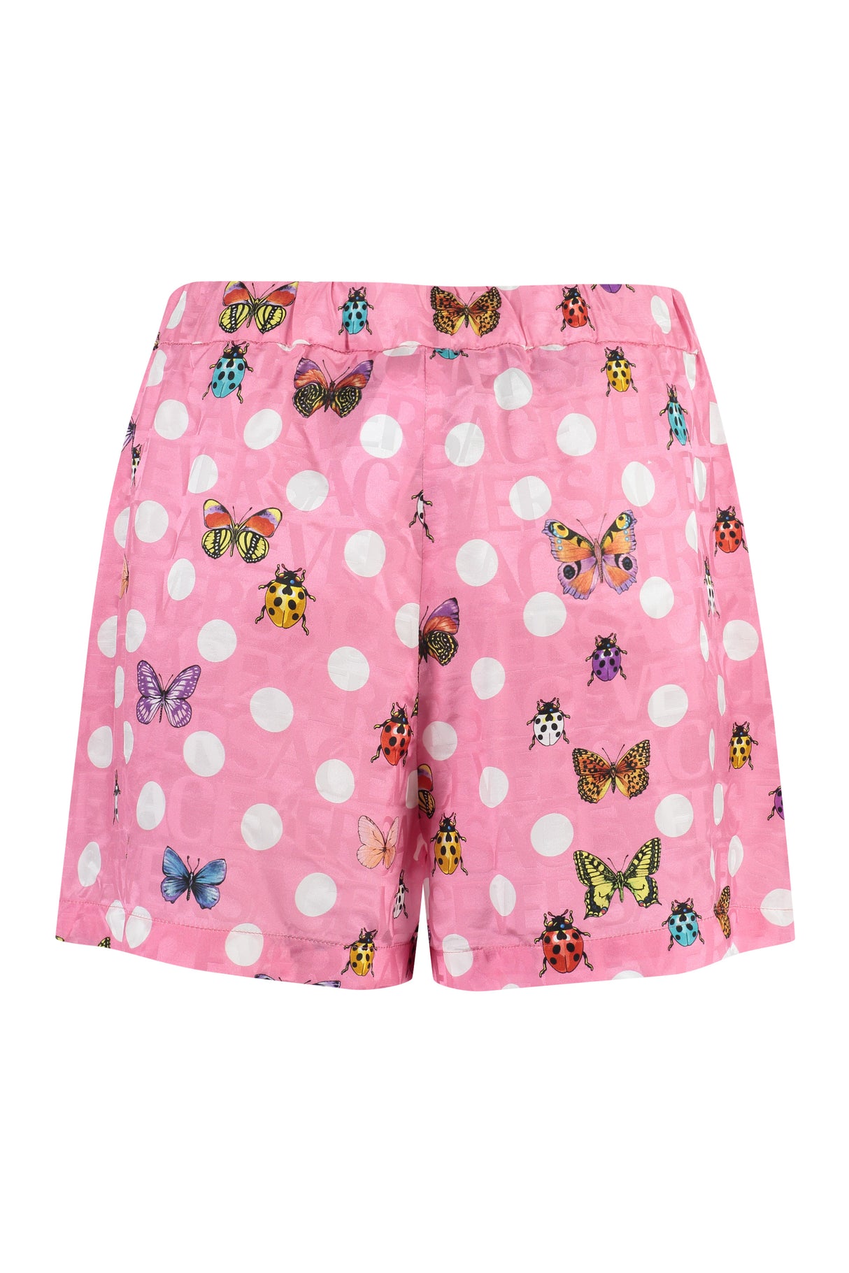 Heritage蝴蝶和瓢虫波点印花短裤 - 粉色