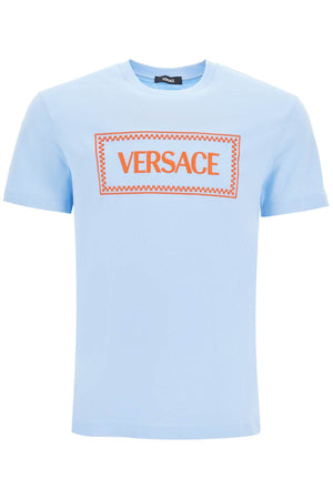 VERSACE EMBROIDERED LOGO T-SHIRT
