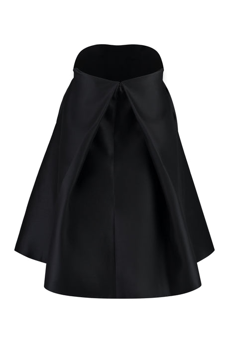 VERSACE Sleek Sleeveless Pleated Dress for Women in Black