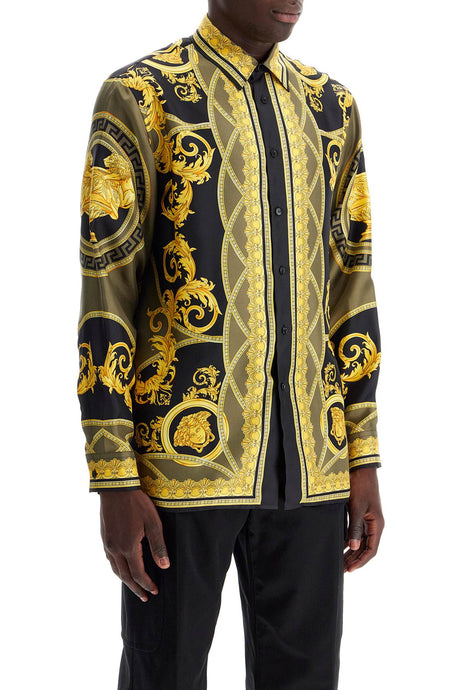 VERSACE Baroque Silk Shirt - Size IT 48