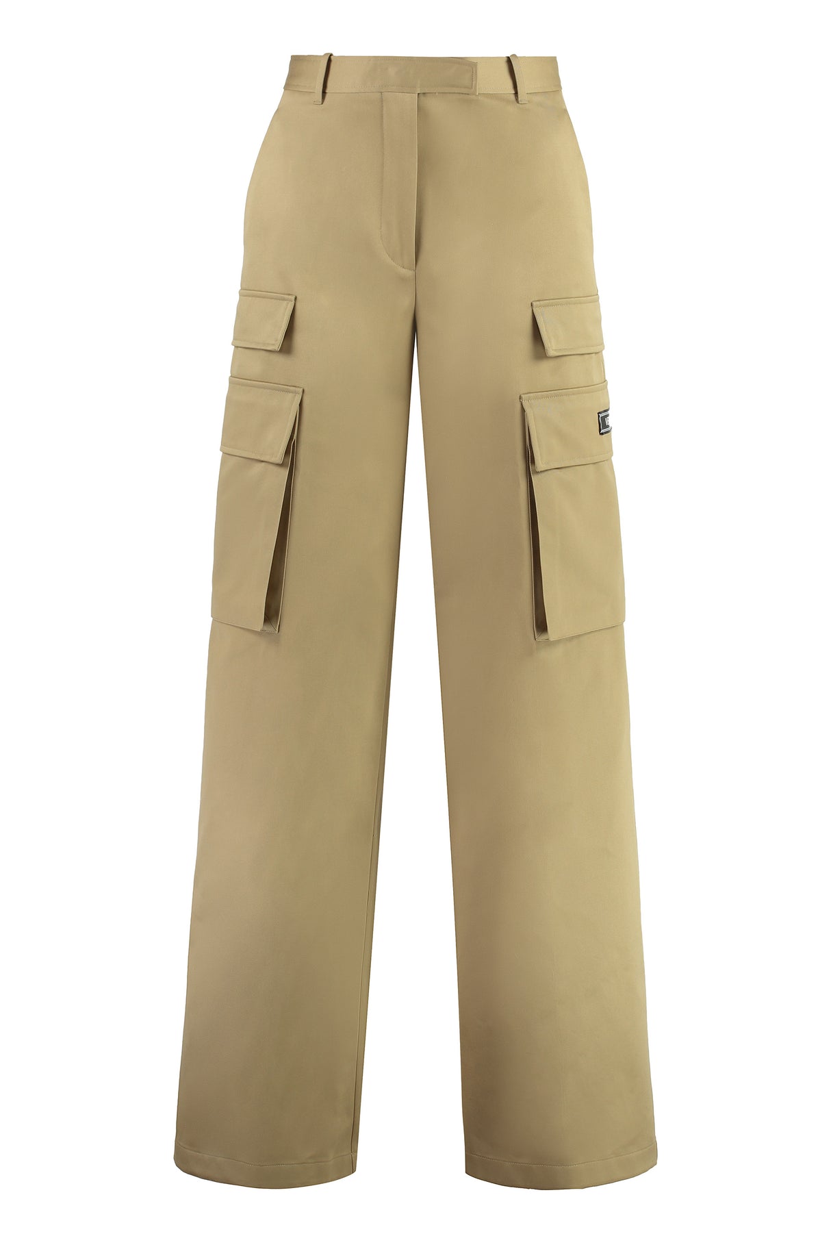 VERSACE Beige Cargo Trousers with Eight Pockets for Women - Spring/Summer 2024 Collection
