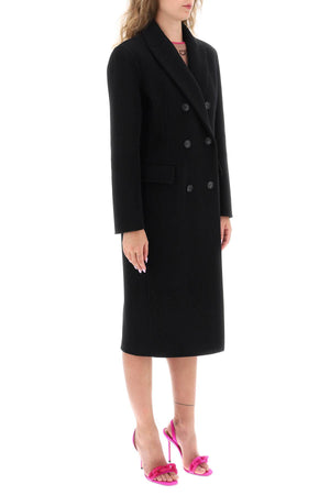 PINKO Classic Black Wool Coat for Women
