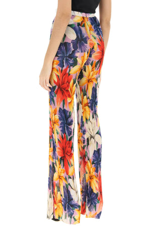 ETRO Floral Pleated High-Waisted Chiffon Pants for Women
