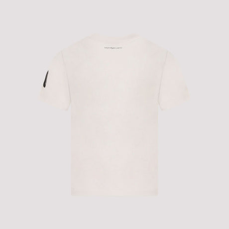 COURREGÈS SS24 Printed Straight T-Shirt for Women in Nude & Neutrals