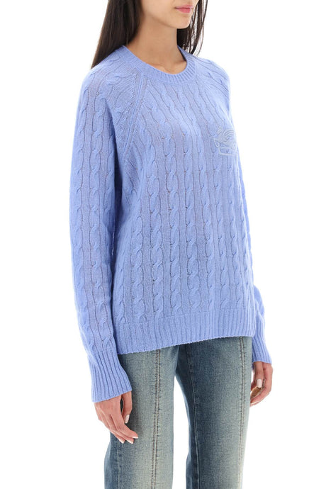 ユニークペガサス刺繍のカシミヤセーター - FW23レディース用
