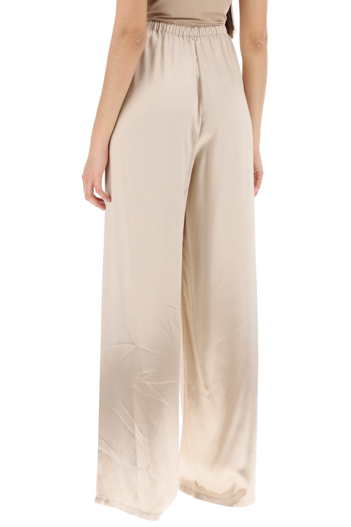 FERRAGAMO Satin Pants for Women - Elastic Waistband - Fluid, Relaxed Silhouette