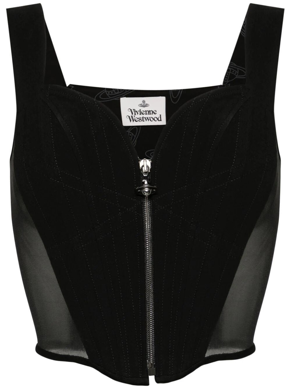 VIVIENNE WESTWOOD Elegant Black Corset Top for Women