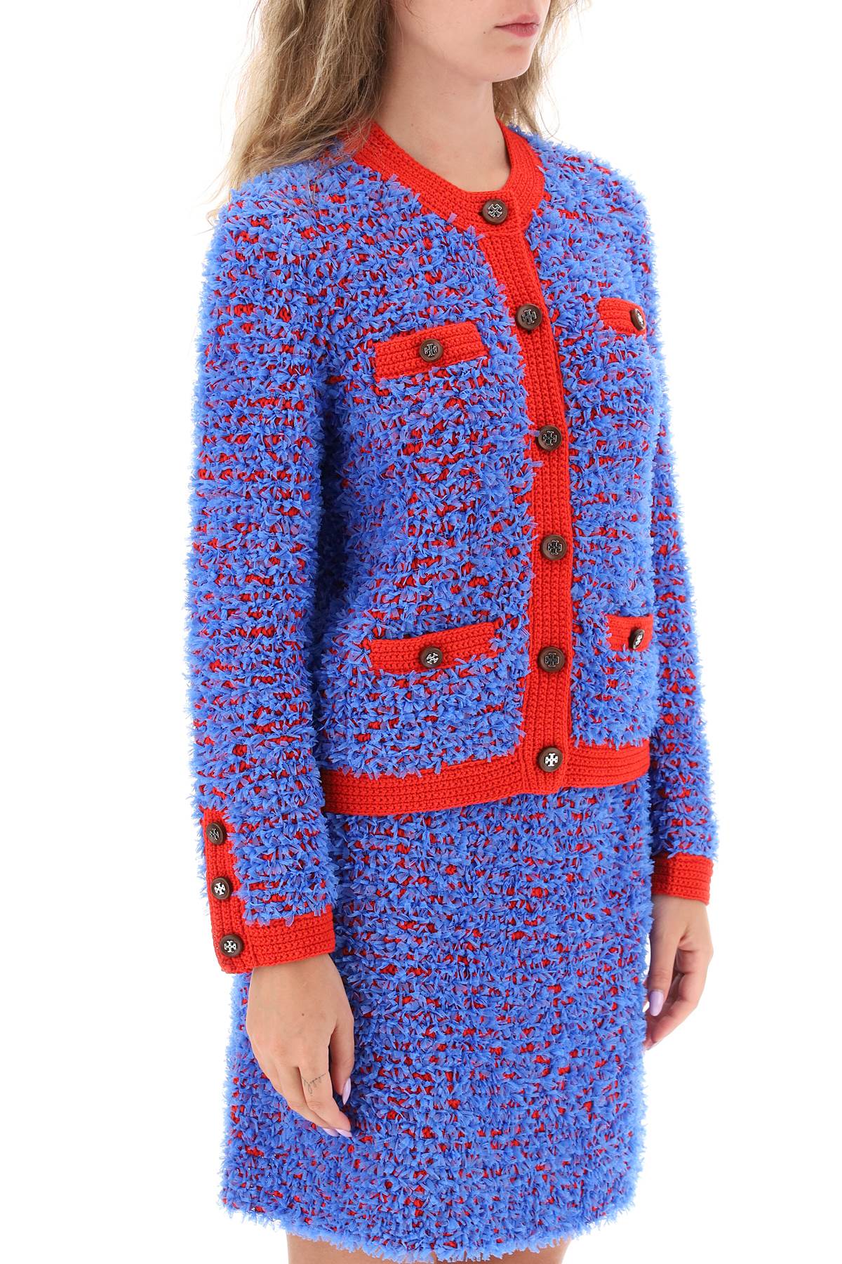 Áo khoác Tweed Confetti dành cho phụ nữ - Phong cách cổ điển và túi đa năng