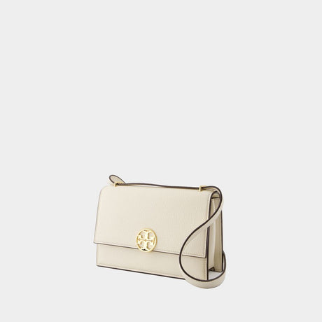 TORY BURCH SS24 Neutral Leather Shoulder Bag for Women