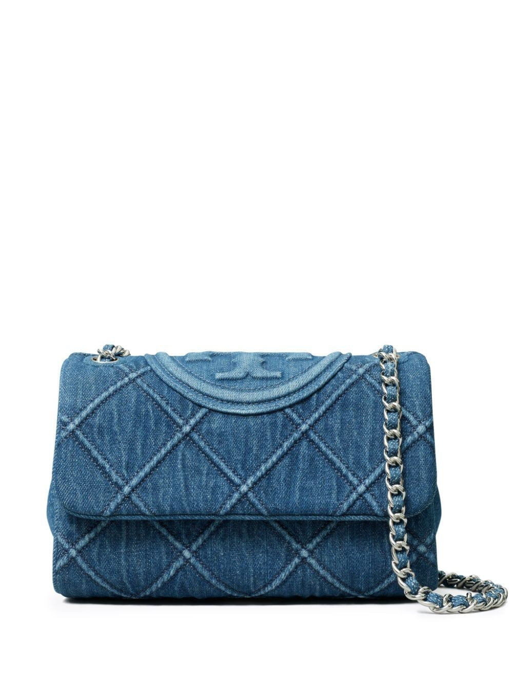 TORY BURCH Blue Denim Shoulder Bag for Women - SS24 Collection