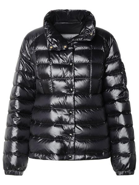 MONCLER Black Short Down Jacket for Women - Recycled Fabric, Down Filling, Regular Fit