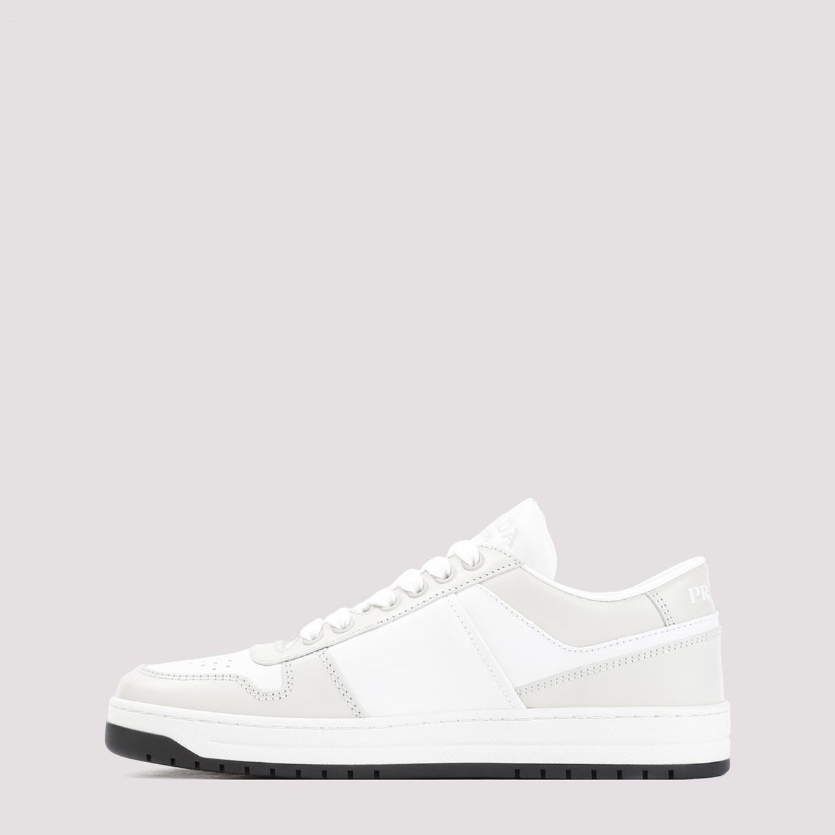 White Lace-Up Leather Shoes for Women - SS24 Collection