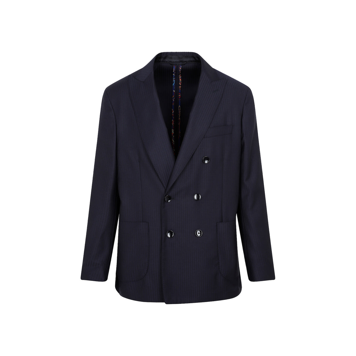 Men's Blue Wool Jacket | Spring/Summer 2024 Collection