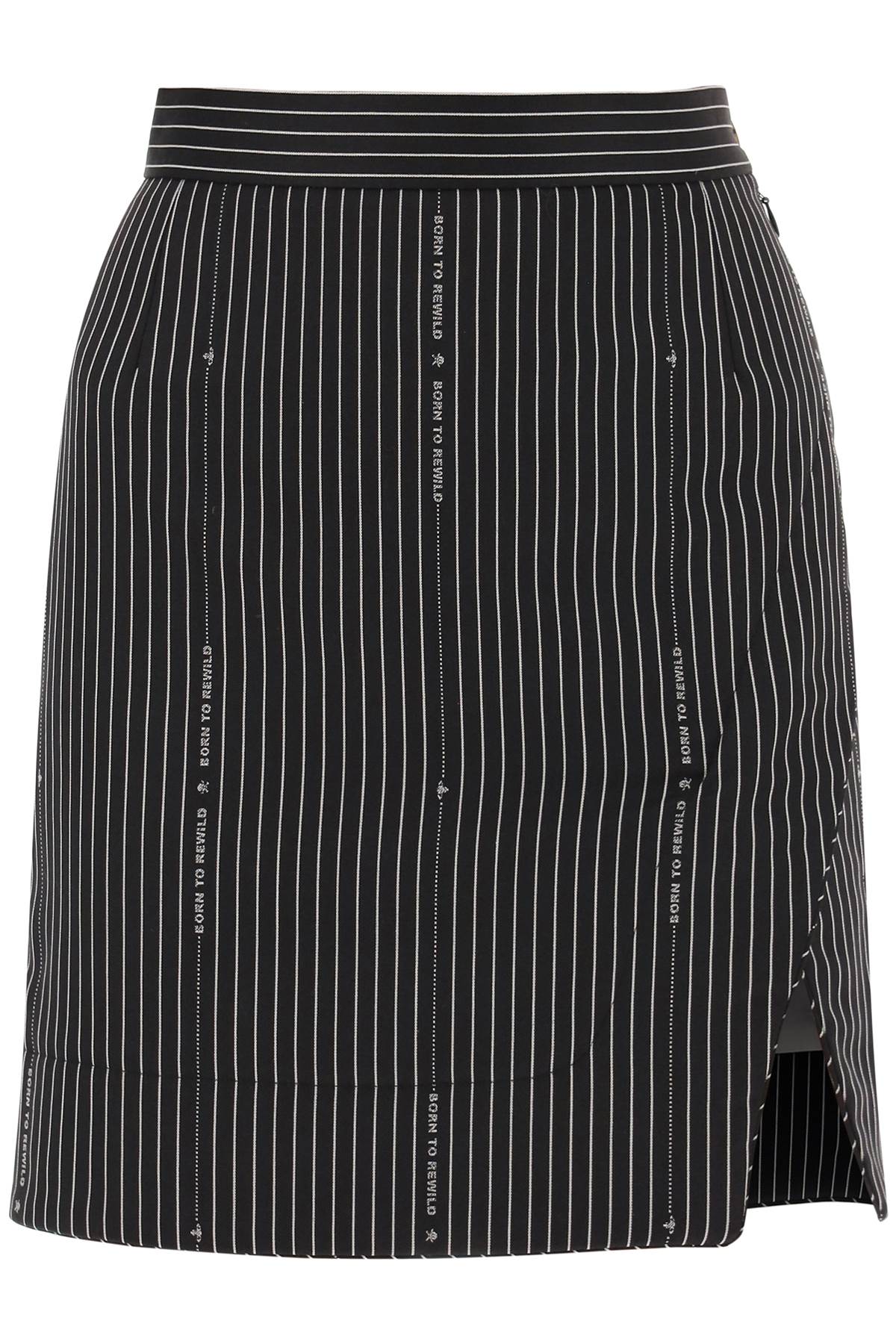 Born to Rewild Pinstriped Mini Skirt - SS23 Collection