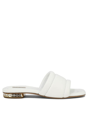 CASADEI Elegant White Quilted Nappa Sandals for Women - SS24 Collection