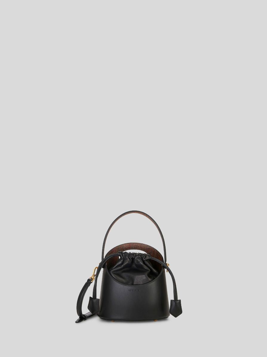 Túi xách Mini Bucket thời trang cho phụ nữ màu đen sang trọng FW23