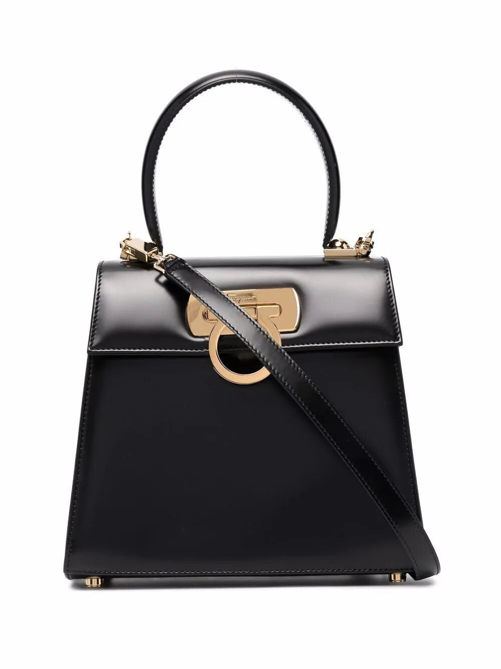 FERRAGAMO Iconic Black Handbag for Classy Women