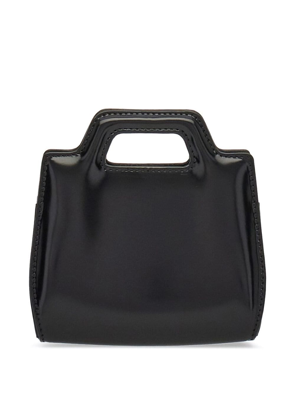 FERRAGAMO WANDA Gancini Hook-BUCKLE MINI Handbag in Black for Women
