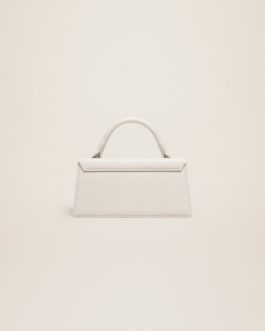 JACQUEMUS Women's Mini Gray Cotton-Blend Crossbody Bag SS24