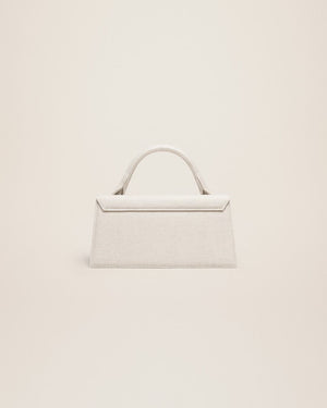 JACQUEMUS Women's Mini Gray Cotton-Blend Crossbody Bag SS24