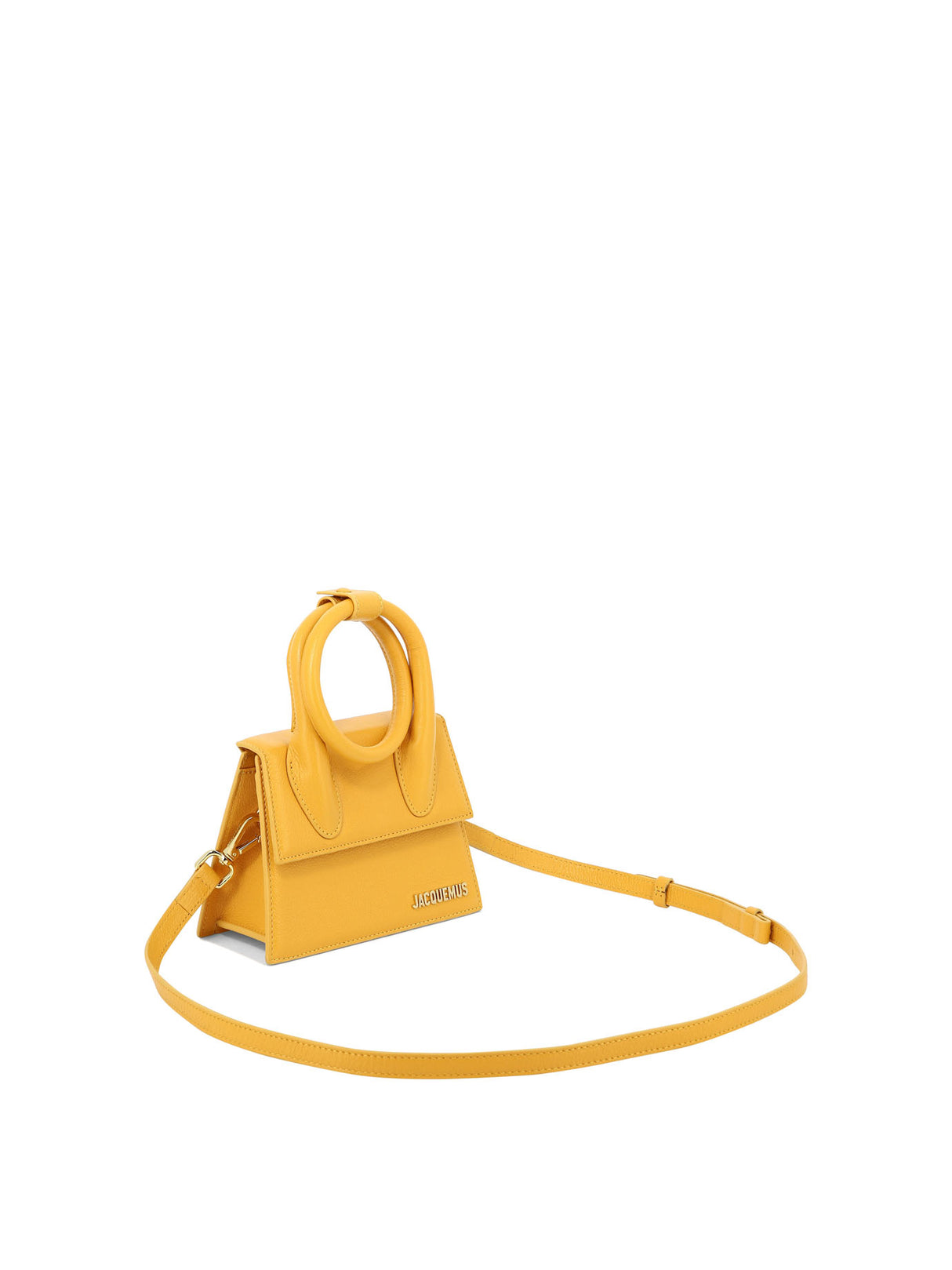JACQUEMUS Orange Leather Top-Handle Handbag for Women
