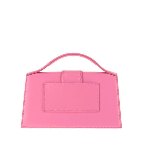 JACQUEMUS Neon Pink Leather Top-Handle Bag for Women - Limited Edition SS24 Collection