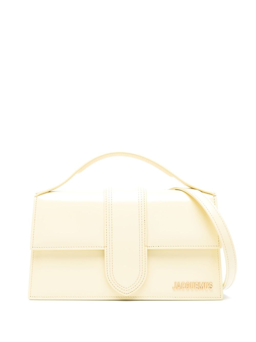 Pale Yellow Top-Handle Handbag by Le Grand Bambino