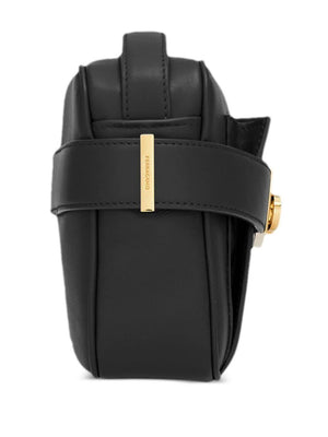 FERRAGAMO Women's Black Calf Leather Crossbody Bag for SS24