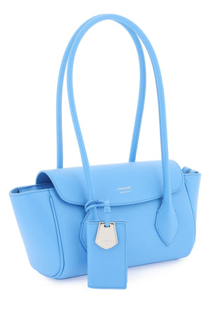 轻蓝色复古女式手提包