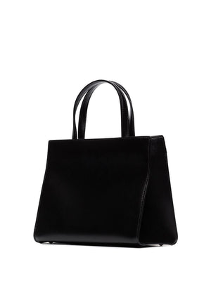 Black Leather Vara Shoulder Handbag - SS24 Collection