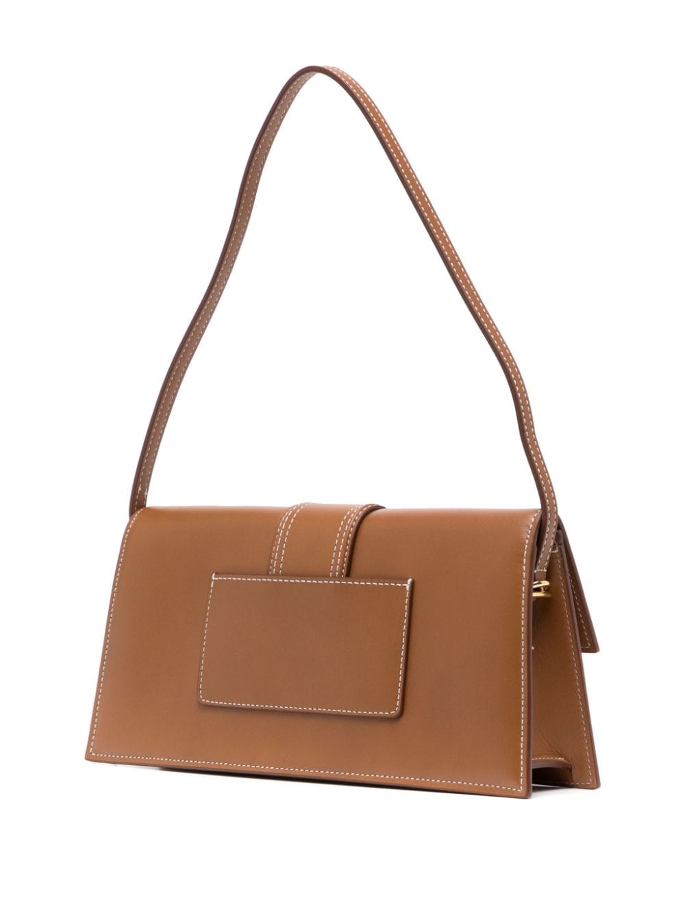 Light Brown Leather Shoulder and Crossbody Bag - SS24