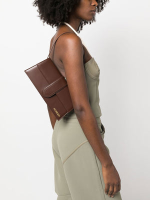 JACQUEMUS Women's Calfskin Mini Shoulder Bag in Brown for Spring/Summer 2022